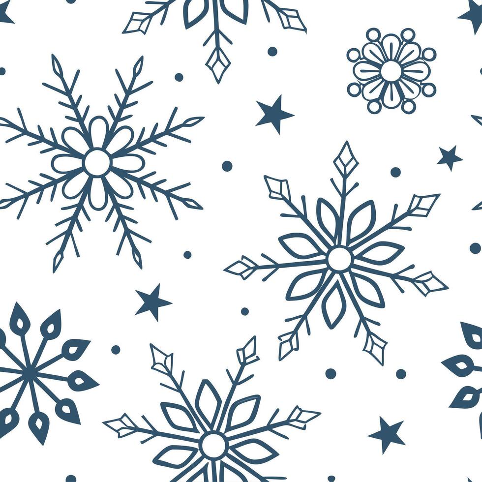 Delicate snowflake motifs seamless tile pattern with shimmering ice crystals and white accents concept as Delicate snowflake motifs adorned with shimmering ice crystals and white a Dynamic vector