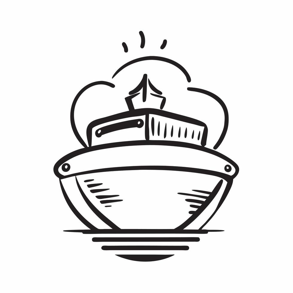 Cruise ship icon with copy space on a blue background concept as A image of a cruise ship icon with ample copy space on a blue background perfect for travel and leisure them Dynamic vector