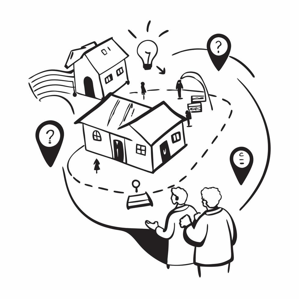 Couple exploring retirement communities concept as High resolution image of a couple exploring retirement communities with a glossy backdrop showcasing the importance of planning f Dynamic vector
