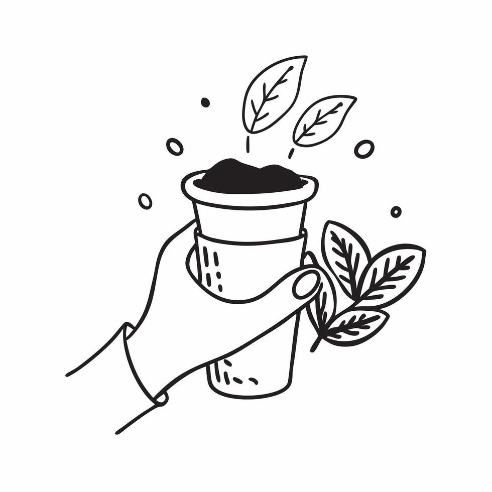 Coffee sustainability practices concept as High resolution image of coffee sustainability practices with a glossy backdrop highlighting the eco friendly and ethical aspects of coff Dynamic vector