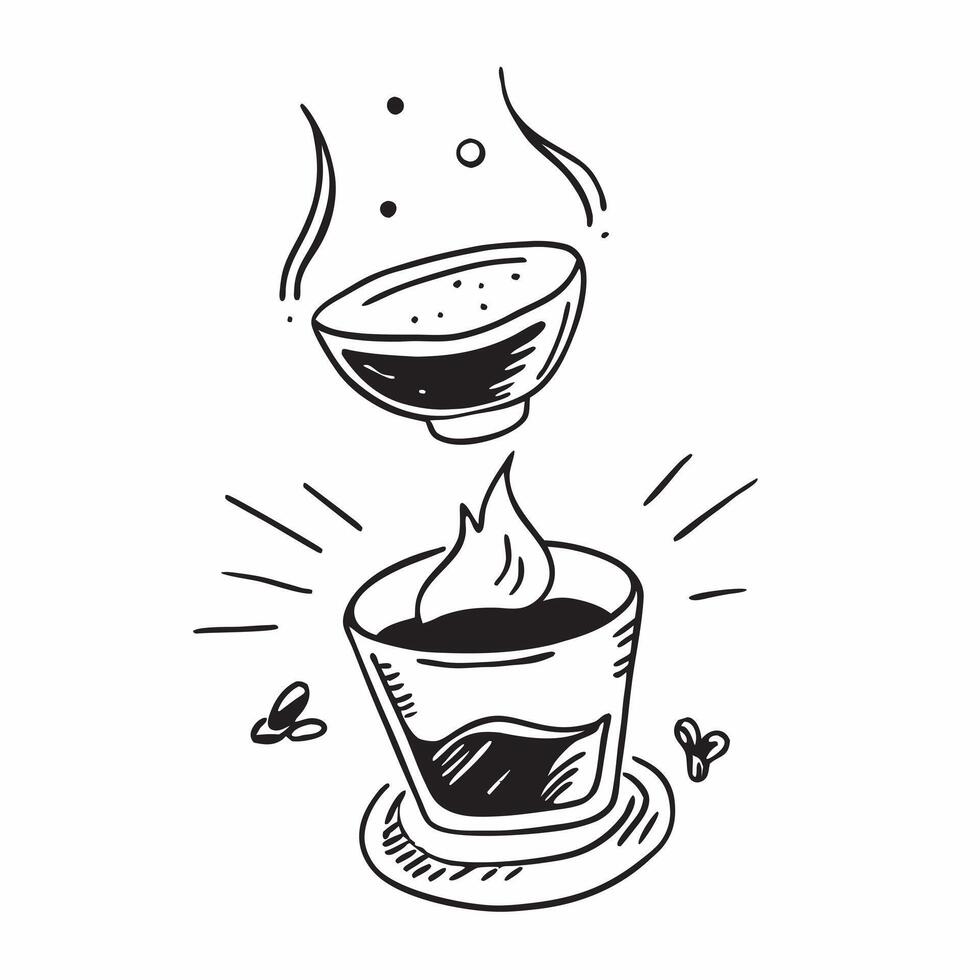 Coffee tasting flight concept as High resolution image of a coffee tasting flight with a glossy backdrop highlighting the variety and richness of different coffee brews in Photo S Dynamic vector