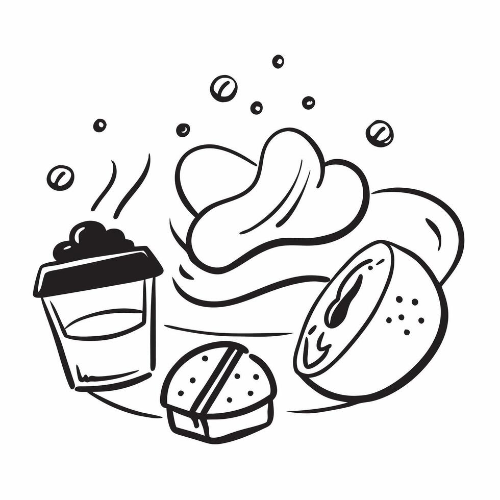 Coffee and dessert pairing concept as High resolution image of a coffee and dessert pairing with a glossy backdrop highlighting the delicious combination of gourmet coffee and swee Dynamic vector