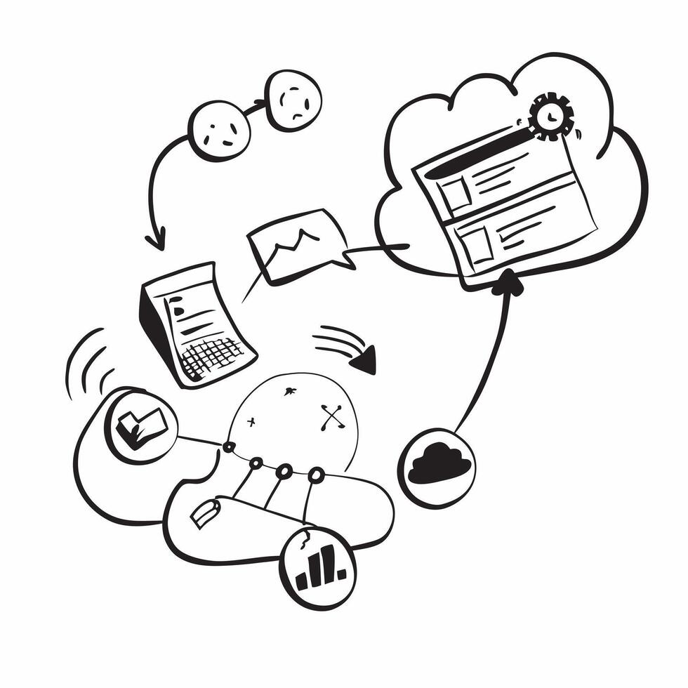 Cloud service illustration with space for text and graphics concept as An illustrative cloud service design featuring ample space for both text and graphics perfect for illustratin Dynamic vector