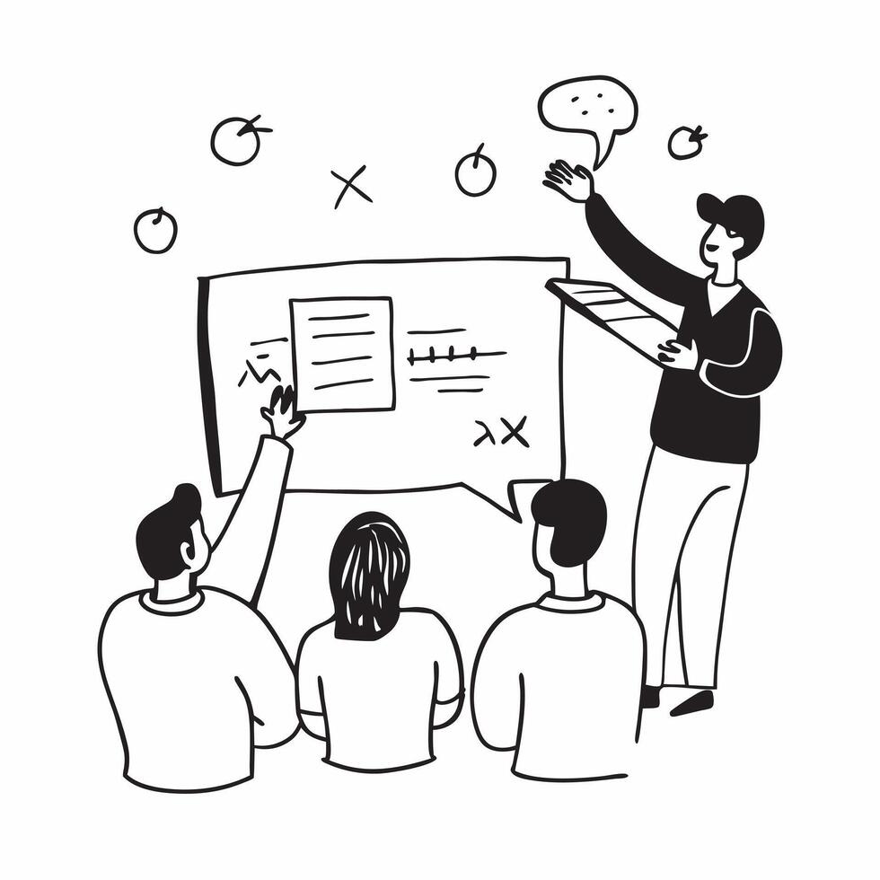 Classroom knowledge sharing concept as High resolution image of a classroom setting with students and a teacher engaging in knowledge sharing with a glossy backdrop emphasizing edu Dynamic vector