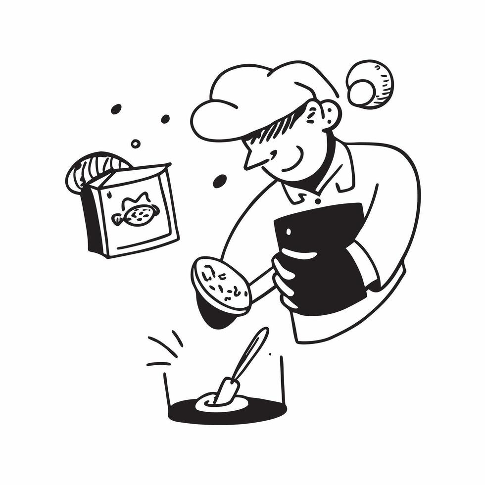 Chef preparing healthy snack recipes concept as High resolution image of a chef preparing healthy snack recipes with a glossy backdrop showcasing the creativity and culinary skills Dynamic vector