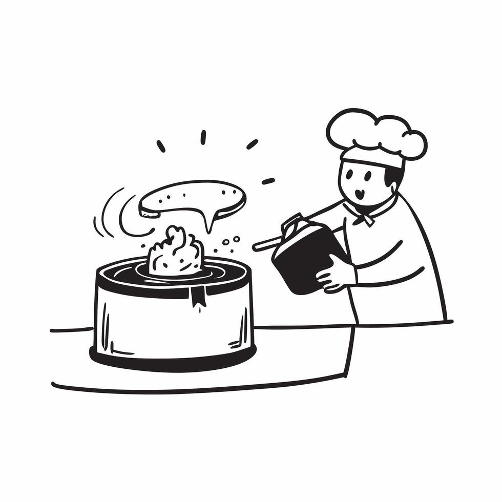 Chef preparing street food concept as High resolution image of a street food chef preparing a dish with a glossy backdrop showcasing the skill and artistry involved in street food Dynamic vector