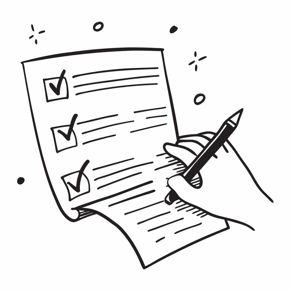 Checklist symbol with copy space for project planning concept as An artistic rendering of a checklist symbol with spacious copy space suitable for project planning goal setting and Dynamic vector