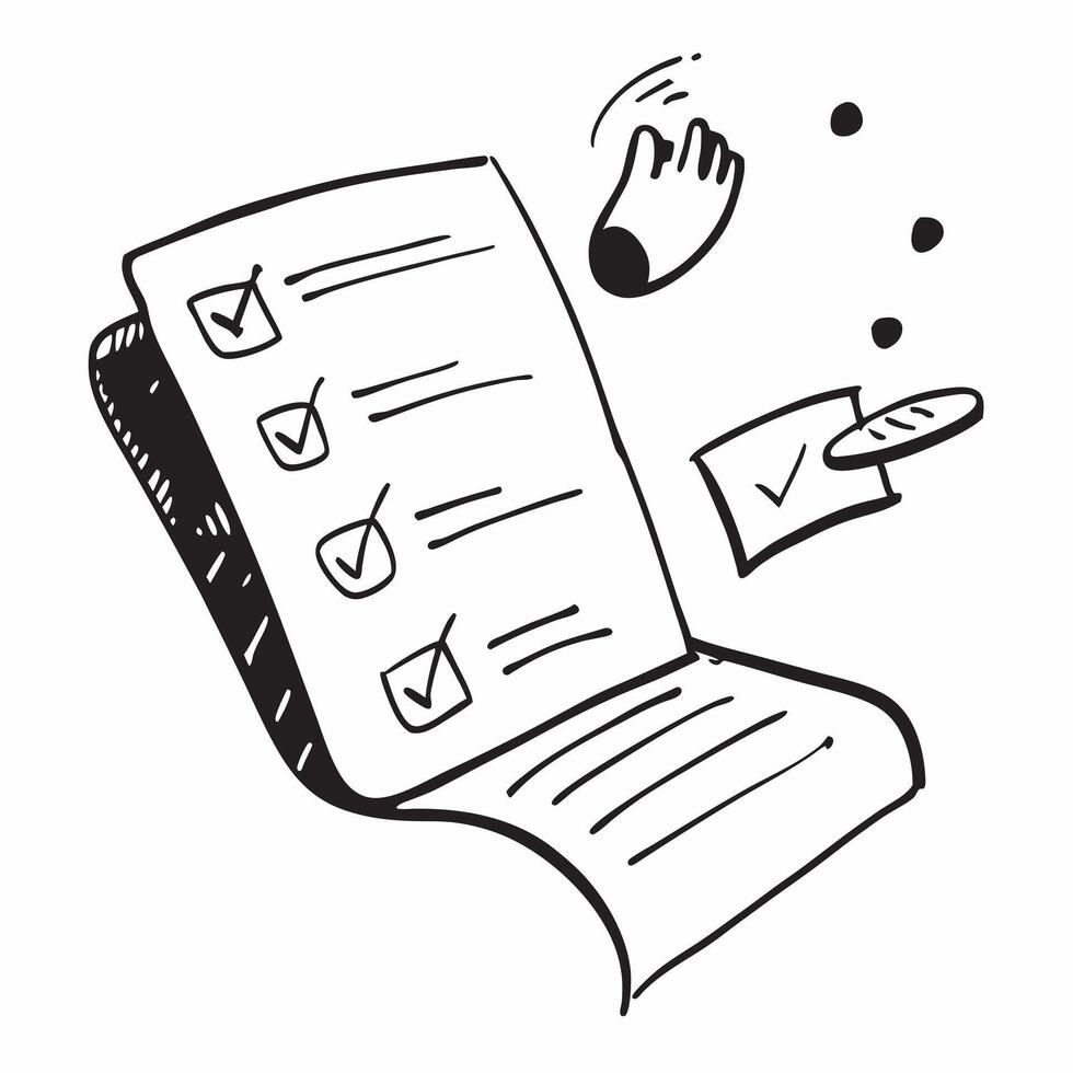 Checklist illustration with copy space for business reports concept as A visually appealing checklist illustration with copy space designed to enhance business reports and presenta Dynamic Set 2 vector