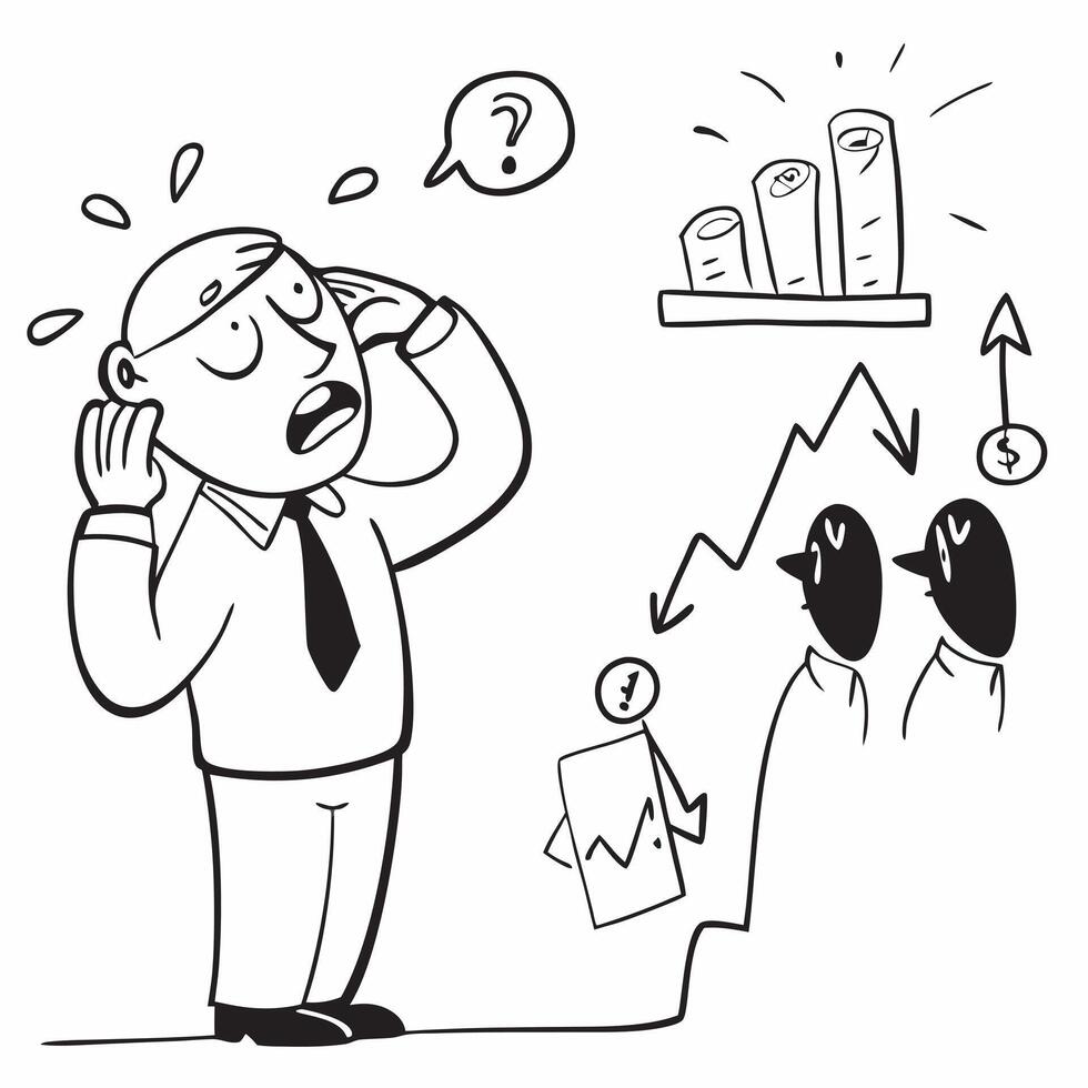 CEO addressing a sudden financial downturn concept as High resolution image of a CEO addressing a sudden financial downturn with a serious and concerned expression capturing the hi Dynamic Set 2 vector