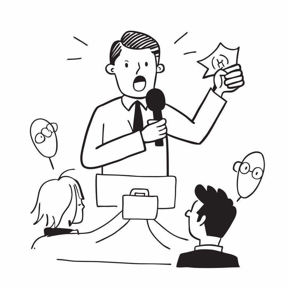 CEO addressing the media during a crisis concept as High resolution image of a CEO addressing the media during a crisis with a serious and concerned expression capturing the high s Dynamic vector
