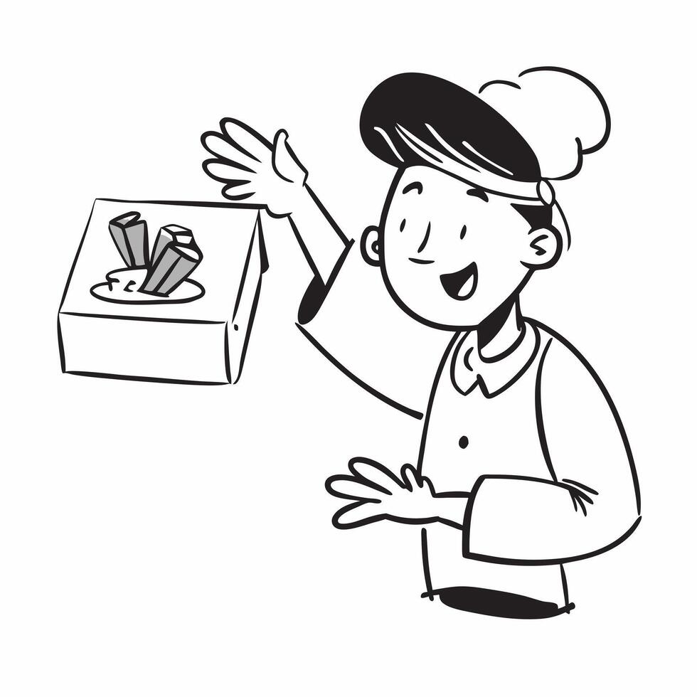 Celebrity chef showcasing a mockup plant based breakfast box concept as A celebrity chef showcases a mockup plant based breakfast box highlighting its nutritious and delicious morn Dynamic vector