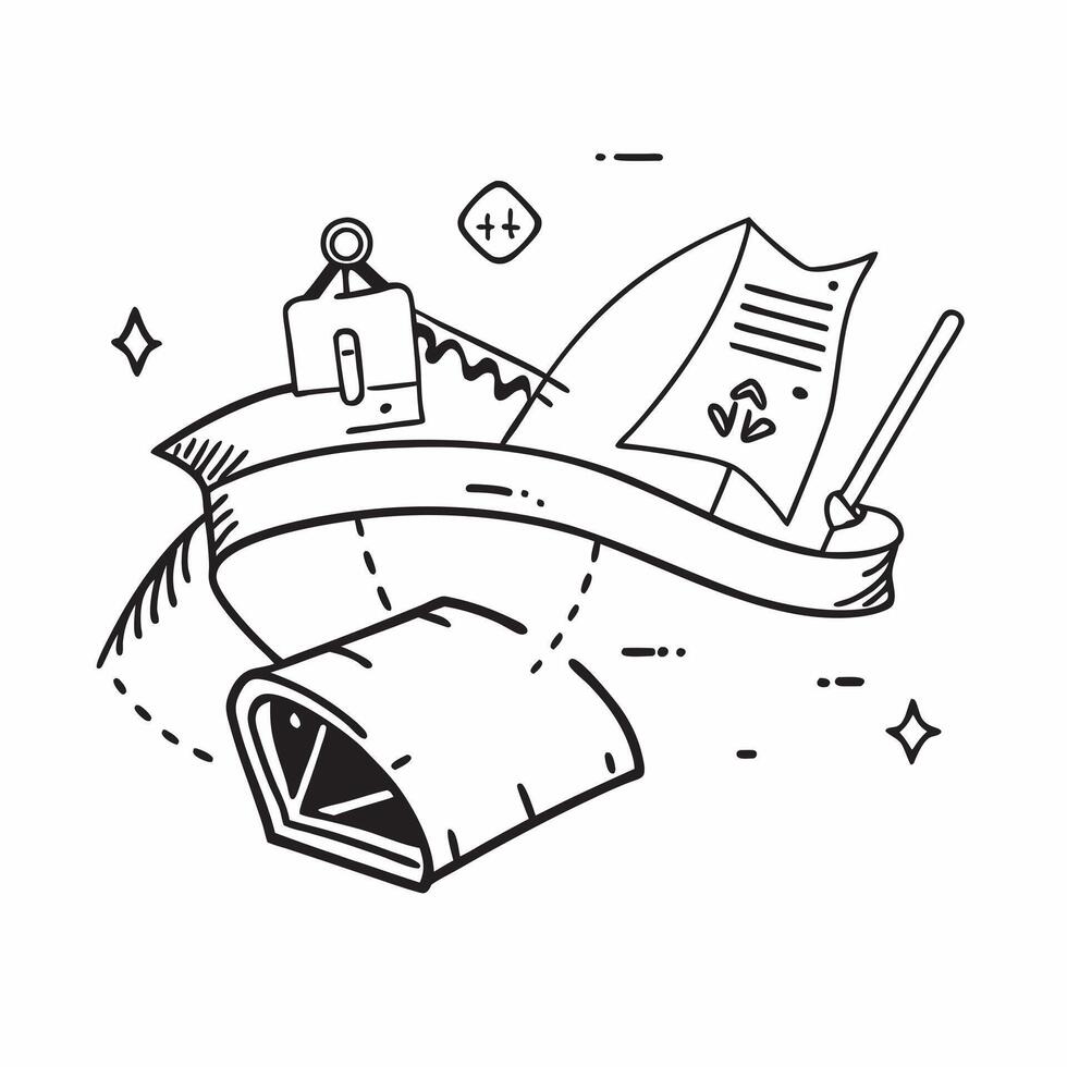 Camping gear and map symbol with copy space for website banners concept as A sleek camping gear and map symbol with generous copy space suitable for creating eye catching website b Dynamic vector