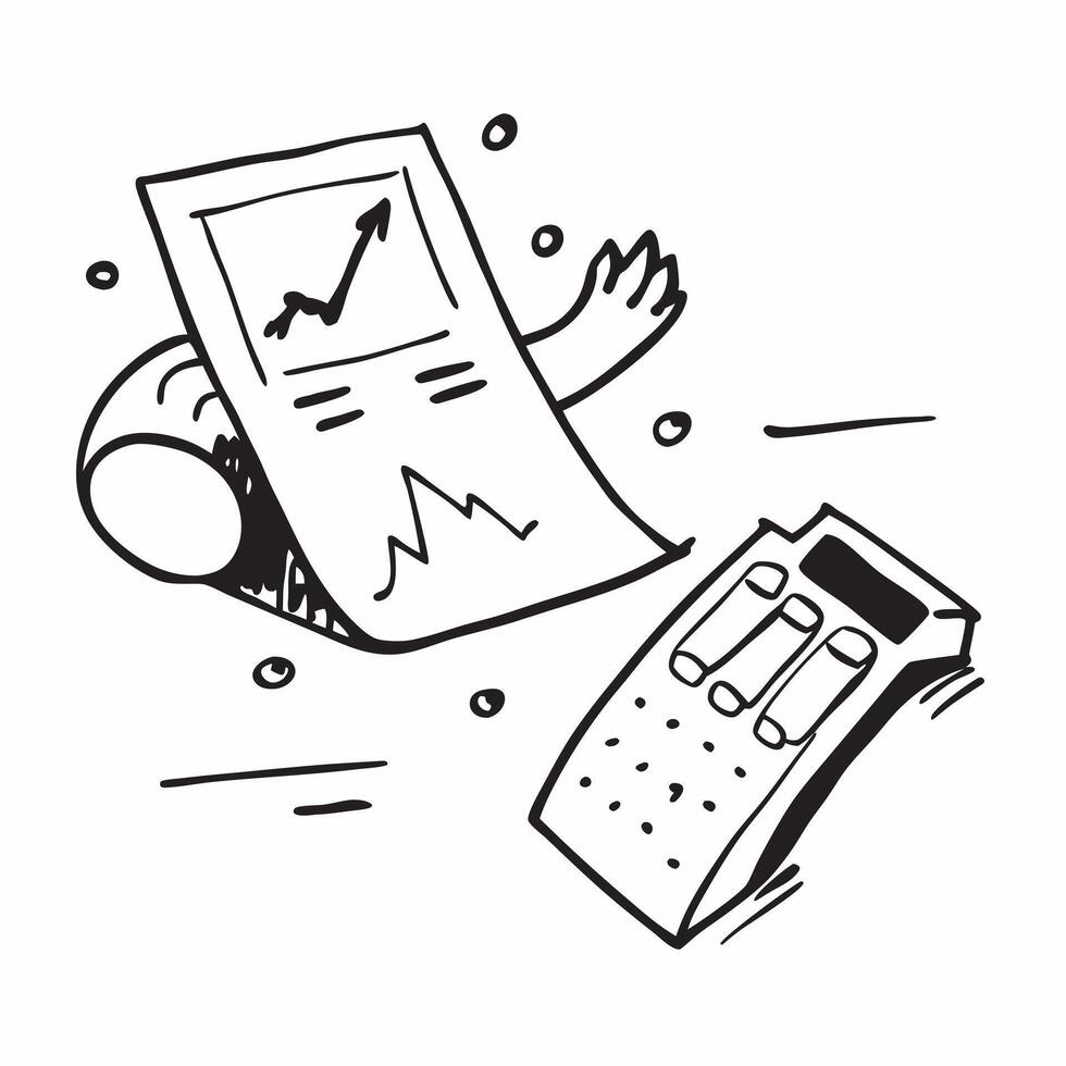 Calculator and stock chart icon with blank area for customizable text concept as A creative depiction of a calculator and stock chart icon featuring a blank area for customizable t Dynamic vector