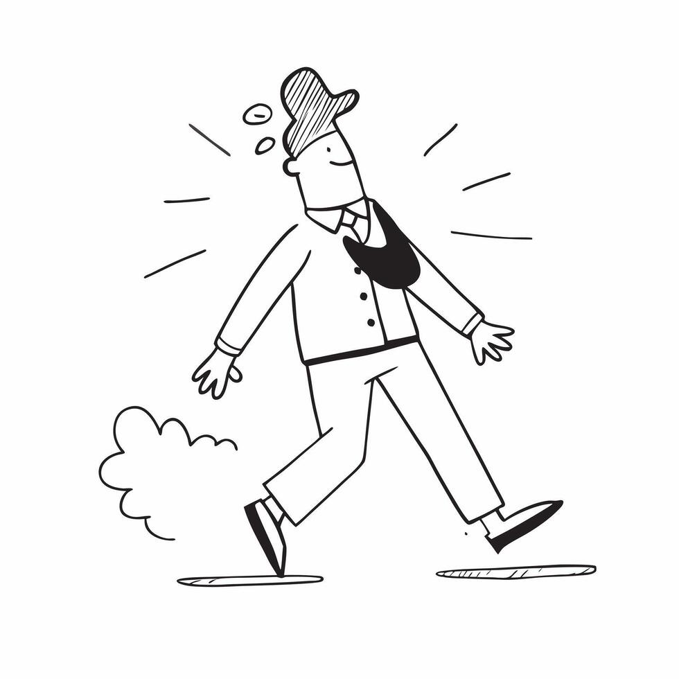 Businessman taking a leisurely walk after work concept as High resolution image of a businessman taking a leisurely walk after work capturing the essence of physical activity and r Dynamic vector