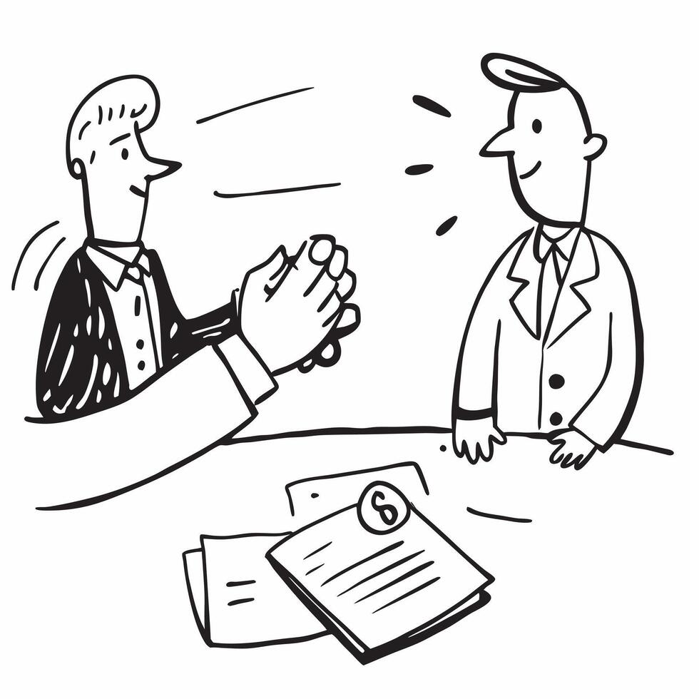 Business executive negotiating a deal concept as A business executive skillfully negotiates a deal in a corporate setting highlighting strategy and persuasion Perfect for business Dynamic vector