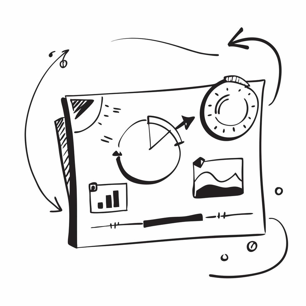 Business dashboard symbol with copy space for project planning concept as An artistic rendering of a business dashboard symbol with spacious copy space suitable for project plannin Dynamic Set 2 vector