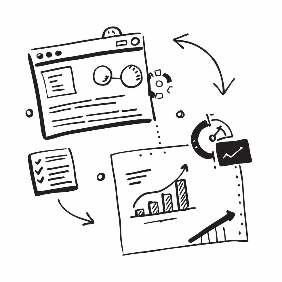 Business dashboard symbol with copy space for project planning concept as An artistic rendering of a business dashboard symbol with spacious copy space suitable for project plannin Dynamic Set 7 vector