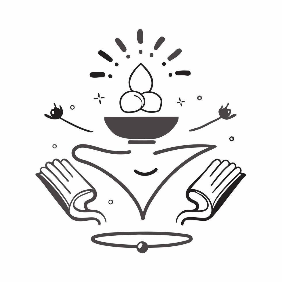 Buddha silhouette and lotus petals icon with copy space for spiritual ads concept as A modern Buddha silhouette and lotus petals icon design with generous copy space perfect for en Dynamic vector