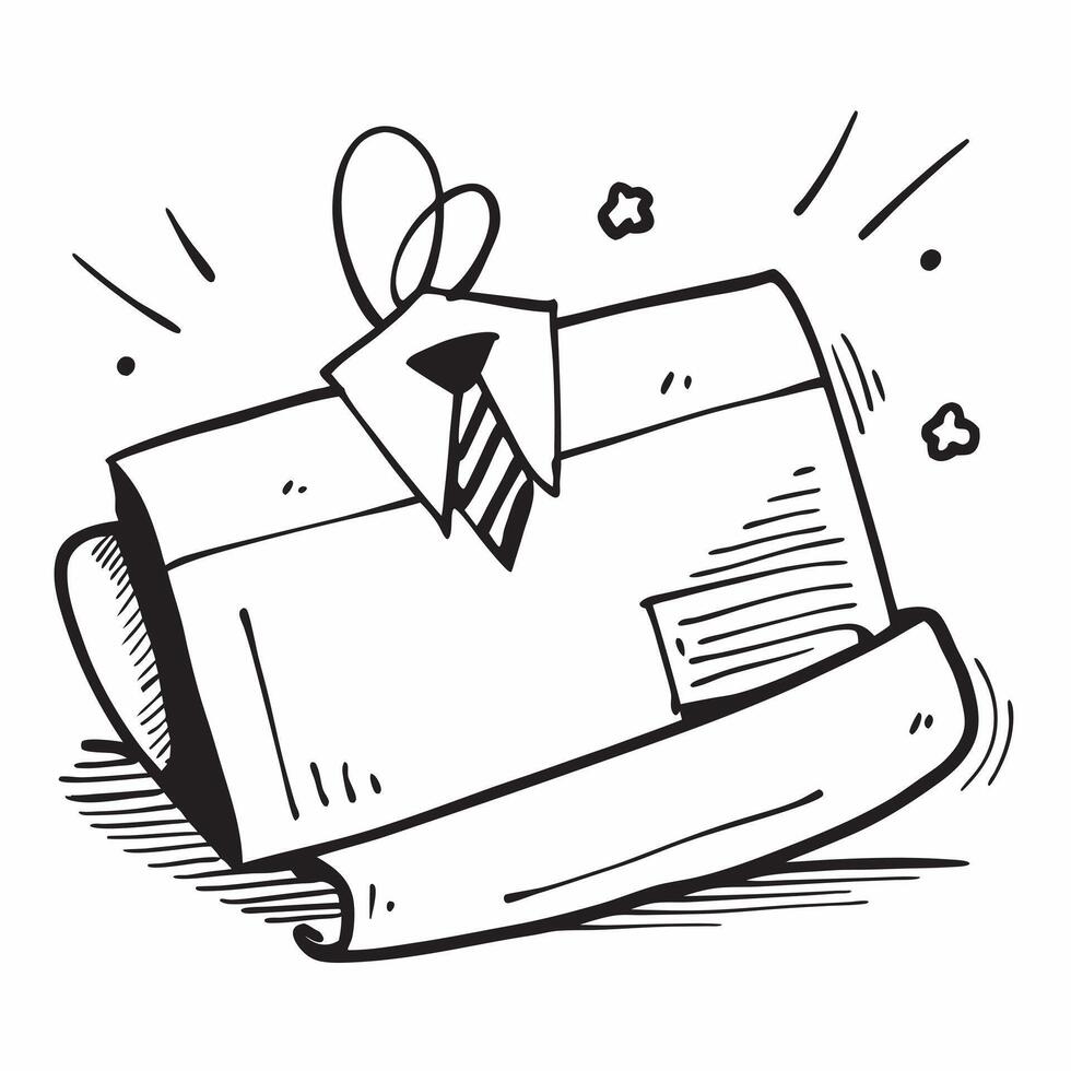 Briefcase and tie icon with blank area for customizable text concept as A creative depiction of a briefcase and tie icon featuring a blank area for customizable text ideal for repr Dynamic vector