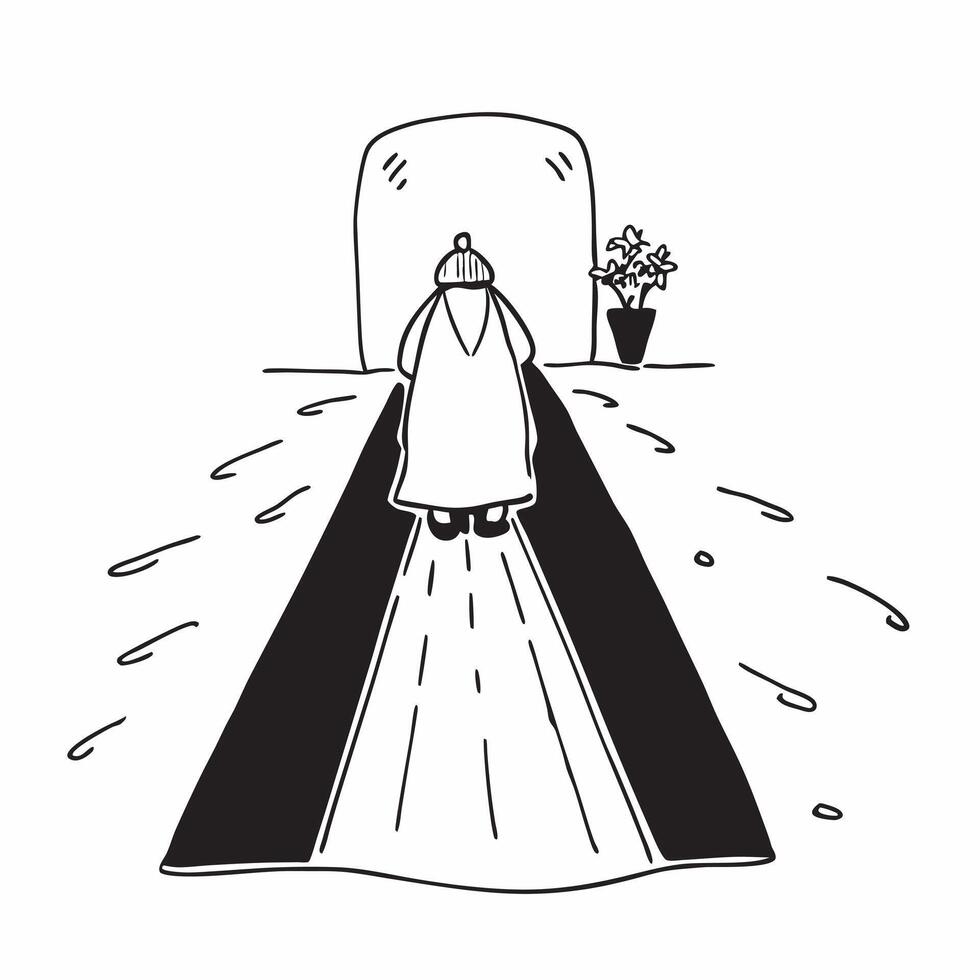 Bride walking down the aisle concept as High resolution image of a bride walking down the aisle with a glossy backdrop capturing the anticipation and emotion of the wedding ceremon Dynamic vector