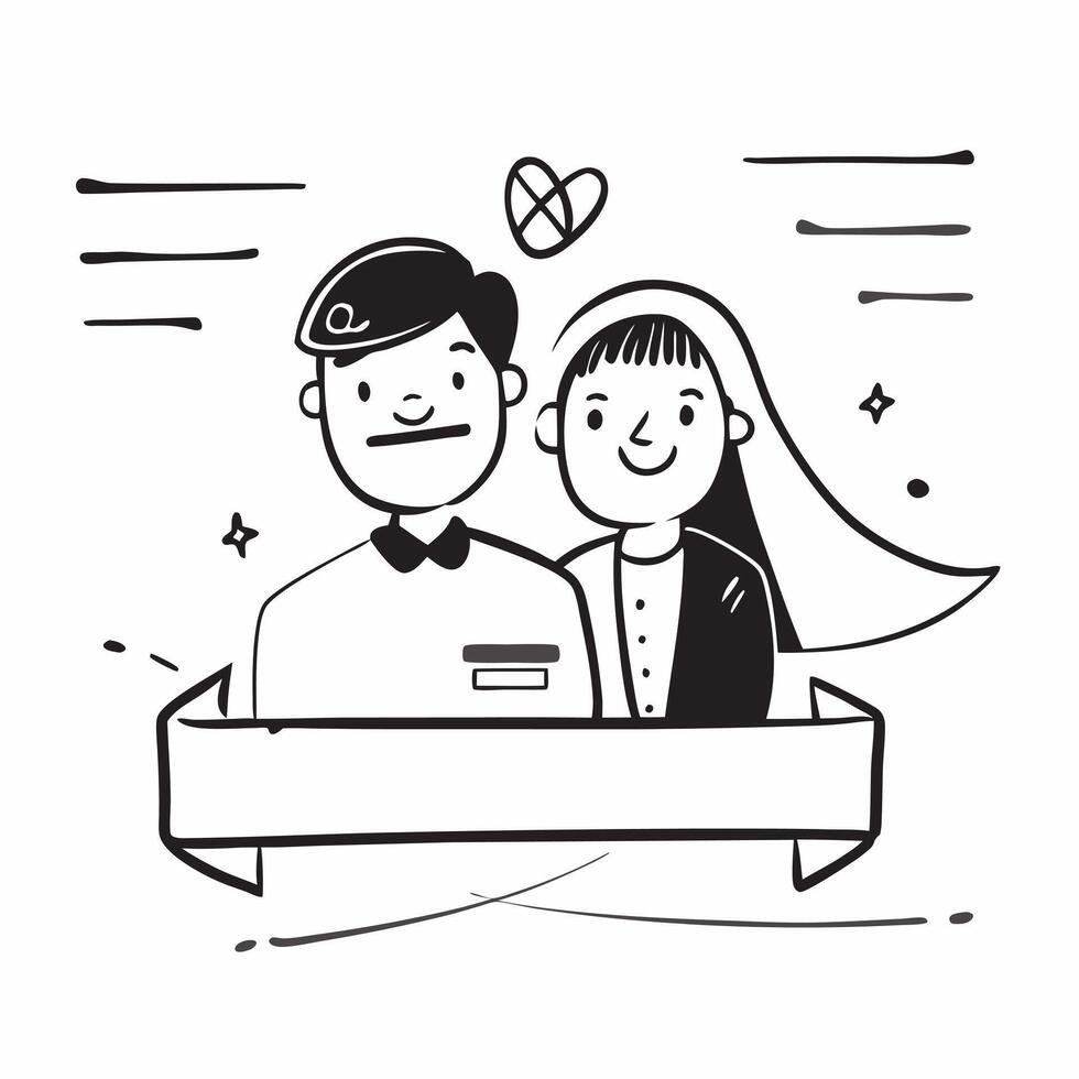 Bride and groom icon with copy space for social media posts concept as An illustrative bride and groom icon with copy space tailored for social media posts and digital marketing ca Dynamic vector