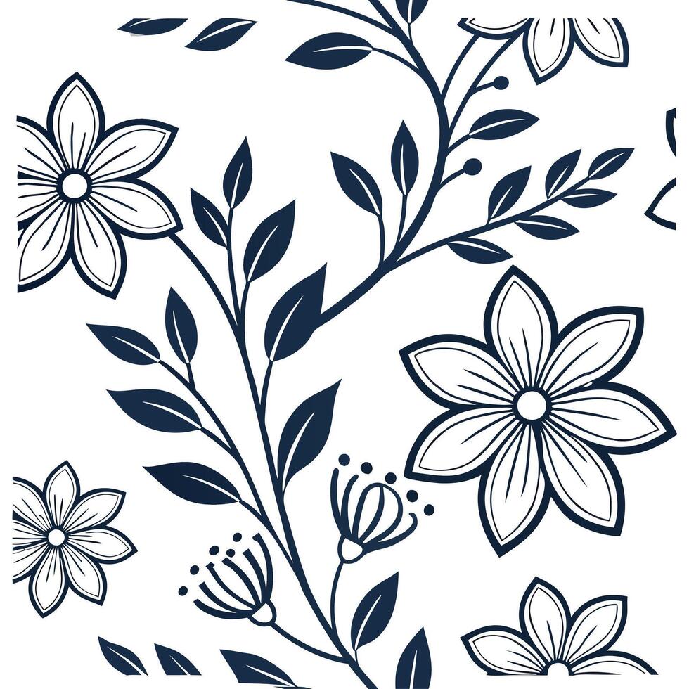 Botanical vintage frame seamless tile pattern with nature inspired elements and classic style concept as Nature inspired vintage botanical frames create seamless tile patterns with Dynamic vector