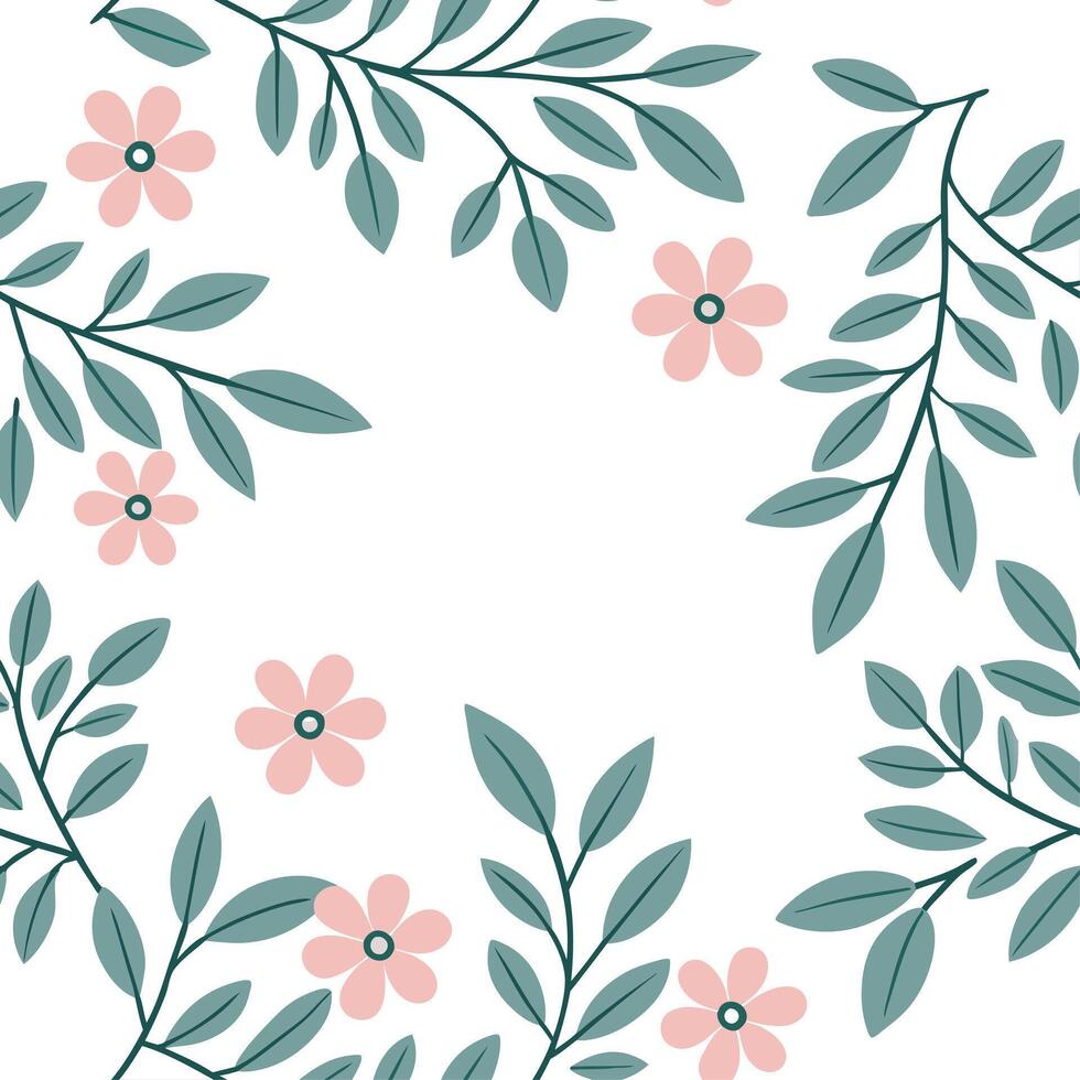 Botanical watercolor frame seamless tile pattern with soft hues and natural beauty concept as Soft hued botanical watercolor frames form seamless tile patterns with natural beauty Dynamic vector