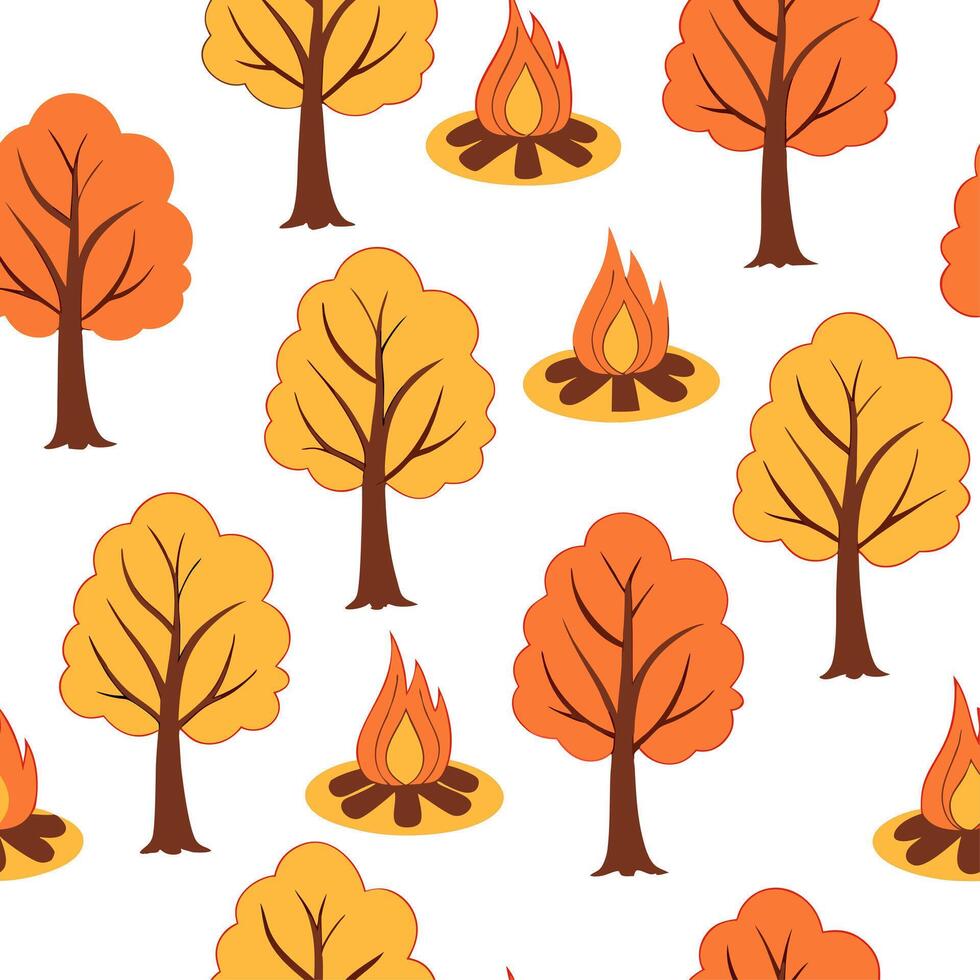 Autumn warmth seamless tile pattern with cozy blankets and golden maple leaves for inviting home decor concept as Cozy blankets and golden maple leaves arranged seamlessly to creat Dynamic Set 2 vector