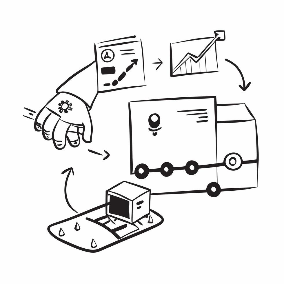 Automation logistic illustration with copy space for business reports concept as A visually appealing automation logistic illustration with copy space designed to enhance business Dynamic Set 6 vector