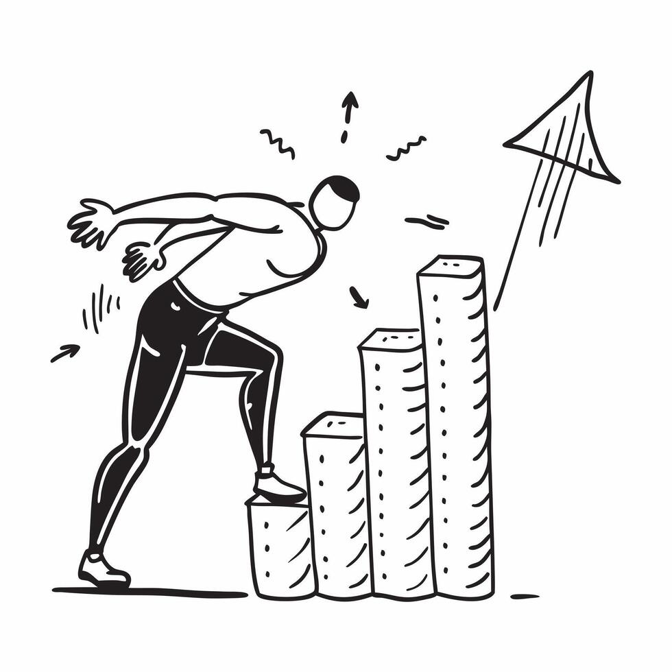 Athlete training for peak performance concept as High resolution image of an athlete training for peak performance with a glossy backdrop highlighting discipline and growth mindset Dynamic Set 2 vector