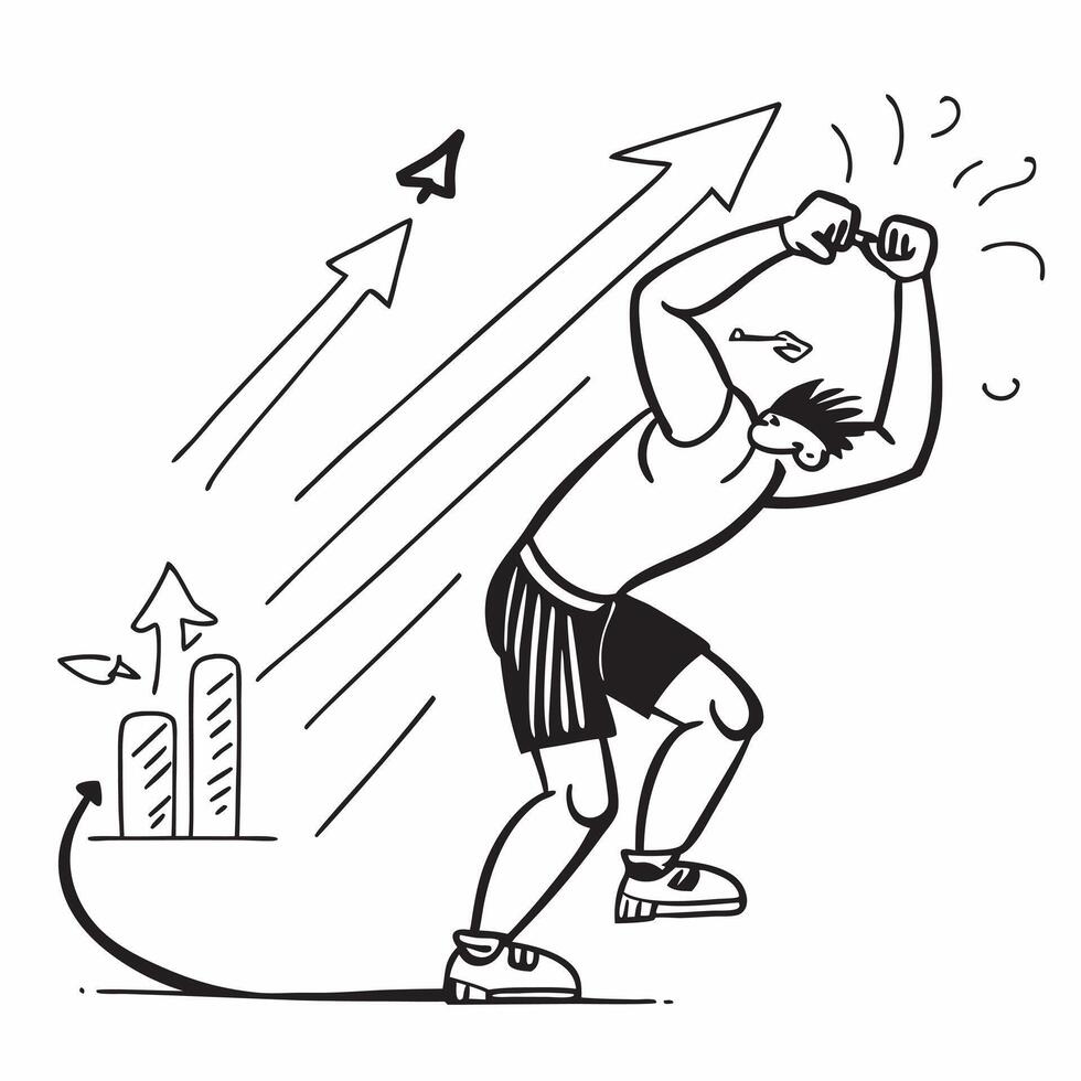 Athlete training for peak performance concept as High resolution image of an athlete training for peak performance with a glossy backdrop highlighting discipline and growth mindset Dynamic vector