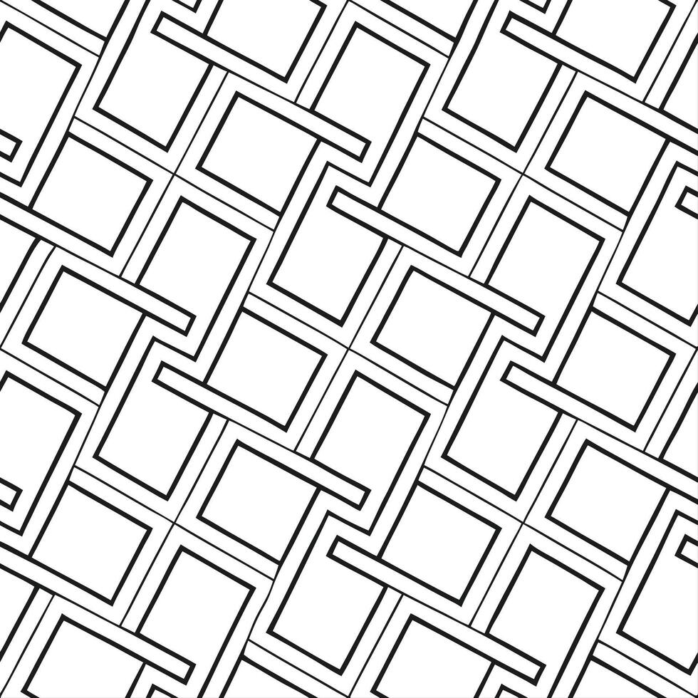 Artistic seamless pattern of techno geometrics with interwoven angular motifs forming a continuous tiled design with pristine isolated whitebalance concept as Artistic digital tile Dynamic vector