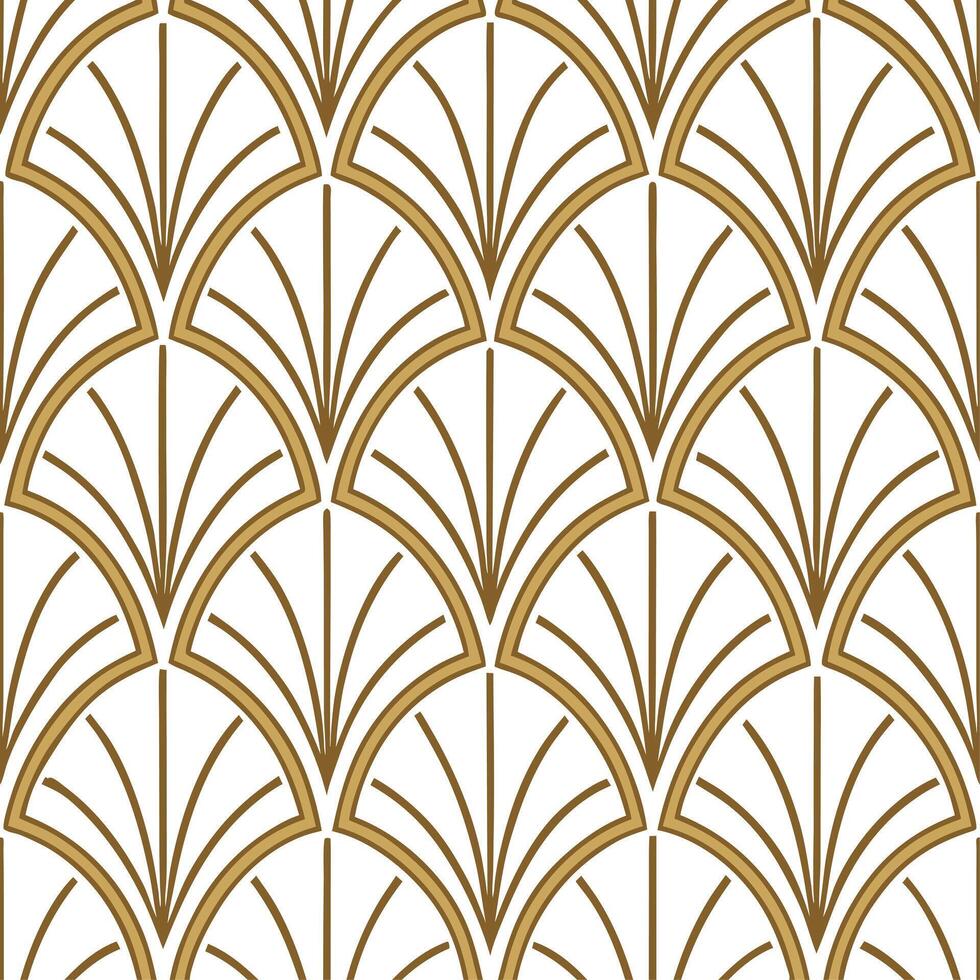Art deco geometric seamless pattern with metallic highlights for luxurious decor concept as Sophisticated art deco geometric shapes in a seamless pattern enhanced with metallic hig Dynamic Set 2 vector