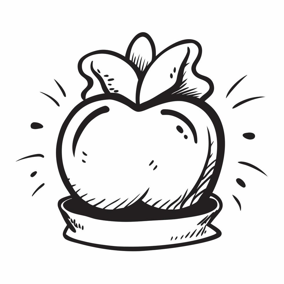 Apple icon with copy space on a gray background concept as A image of an apple icon with ample copy space on a gray background ideal for healthy eating and nutrition themed Dynamic vector