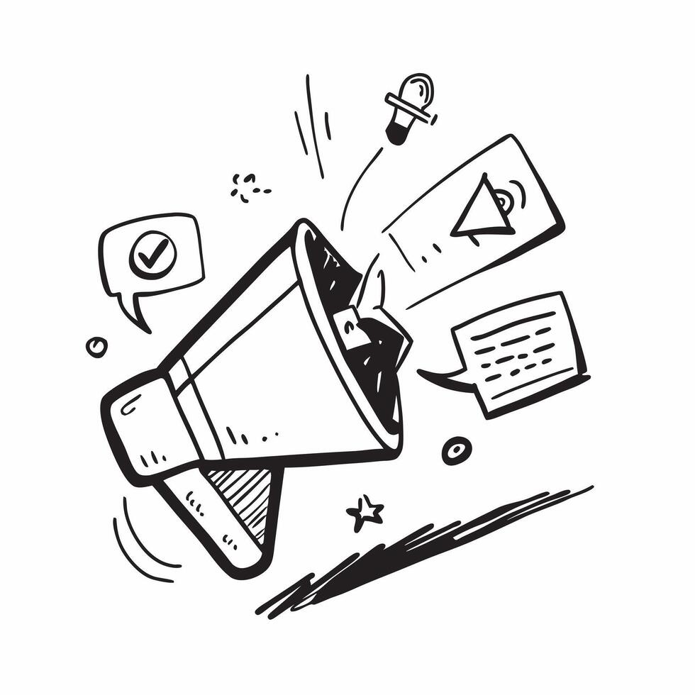 Announcement icon with ample space for text and graphics concept as An iconographic announcement design offering ample space for both text and graphics perfect for illustrating com Dynamic vector