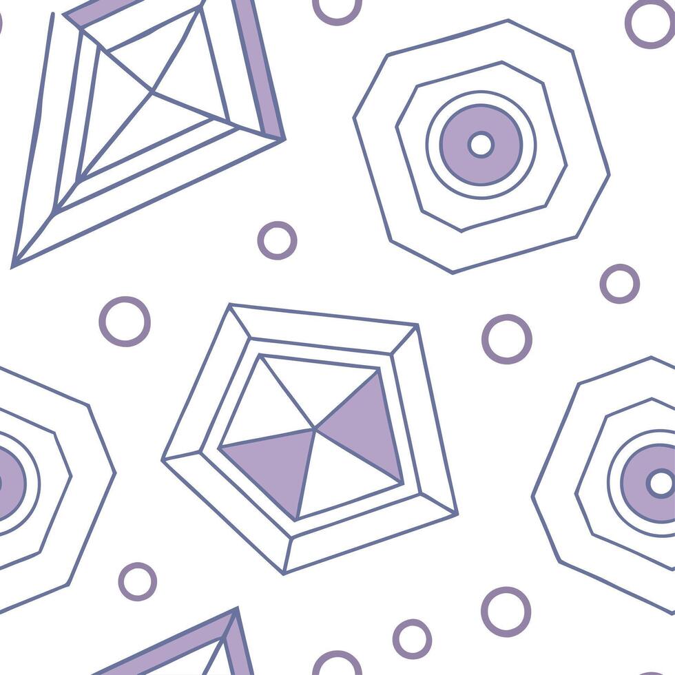 Abstract retro polygon seamless pattern bright hues on white background suitable for stationery concept as Designing abstract seamless pattern with retro polygon shapes in bright h Dynamic vector