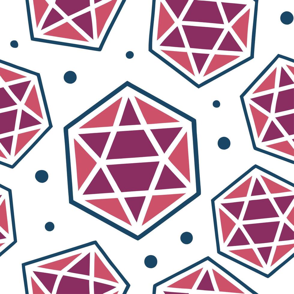 Abstract retro polygon seamless pattern bright hues on white background suitable for stationery concept as Designing abstract seamless pattern with retro polygon shapes in bright h Dynamic Set 4 vector