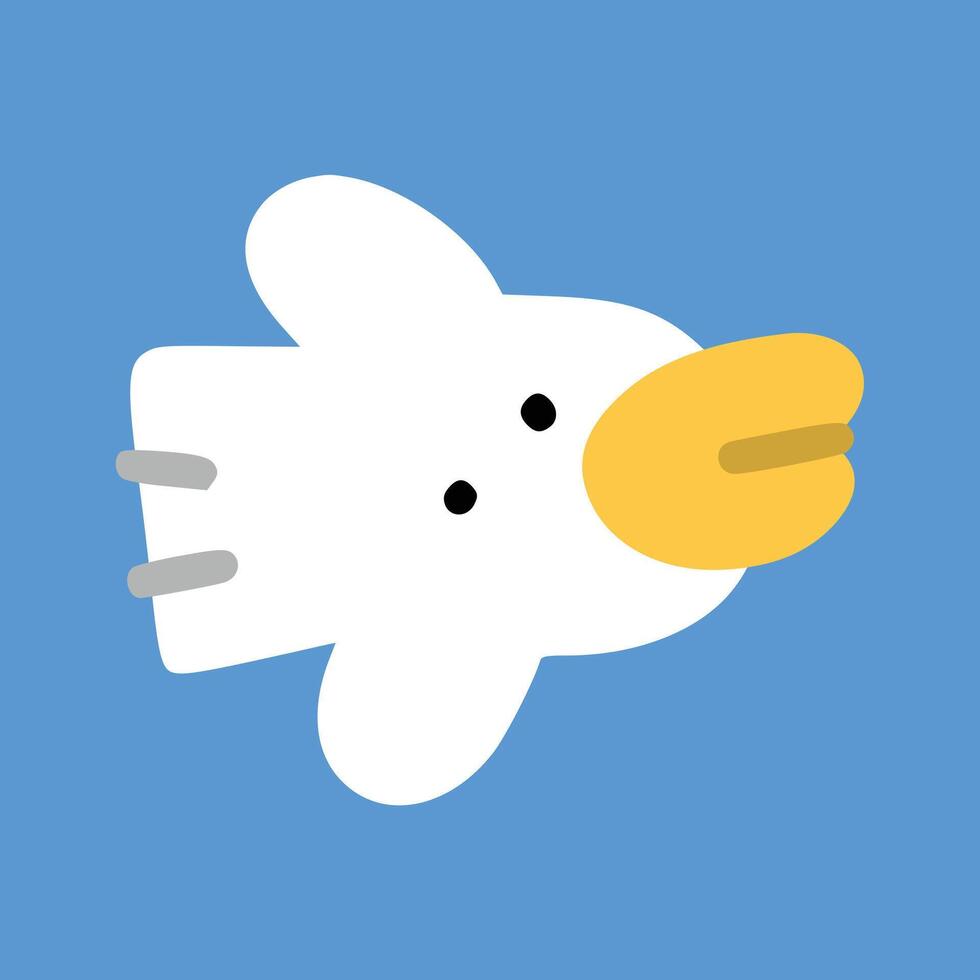 Bird with children style vector