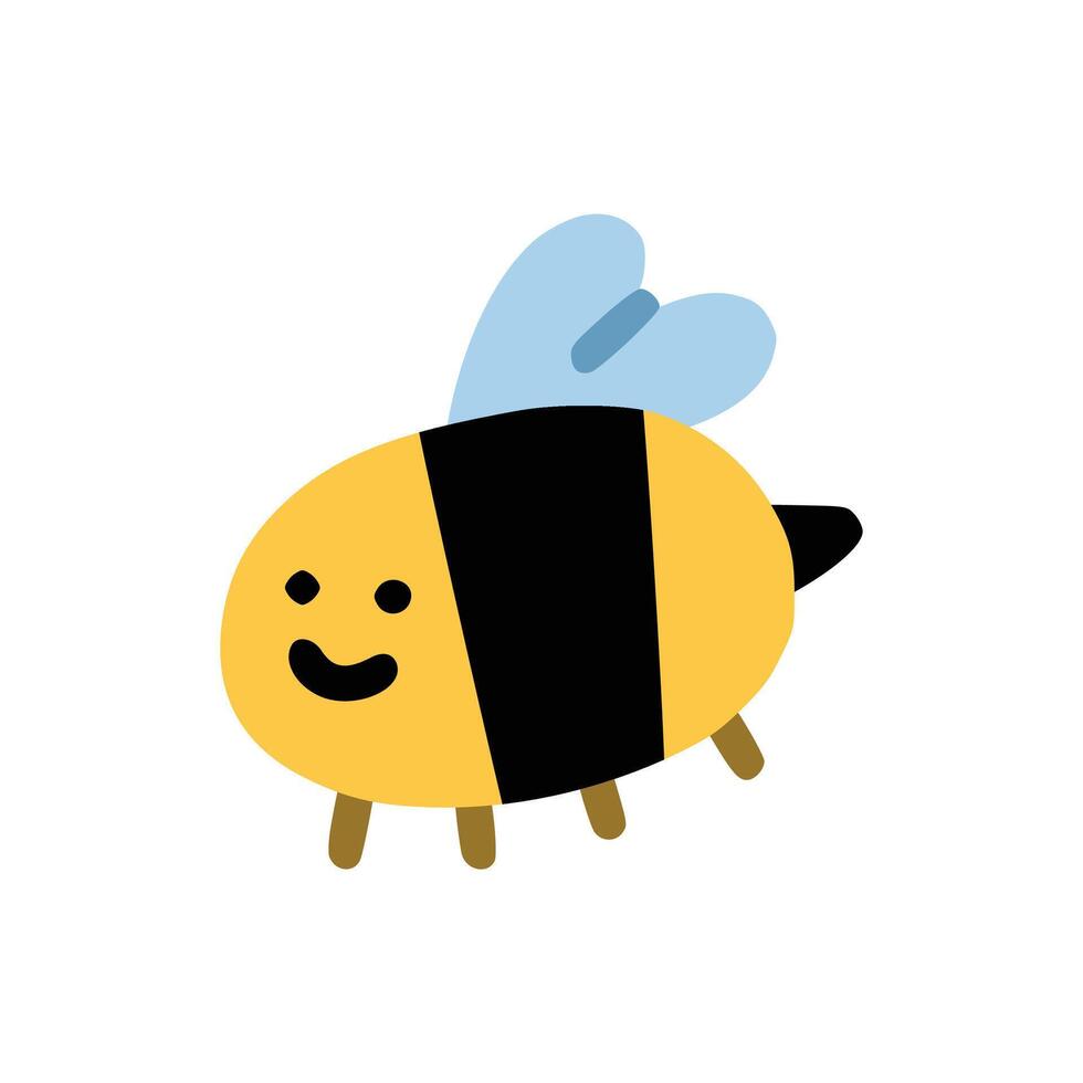 Bee with children style vector