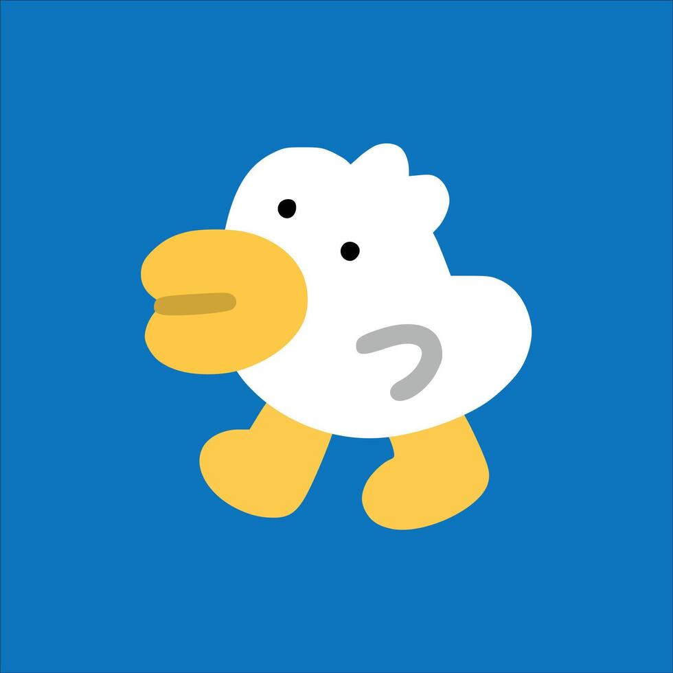 Duck with children style vector