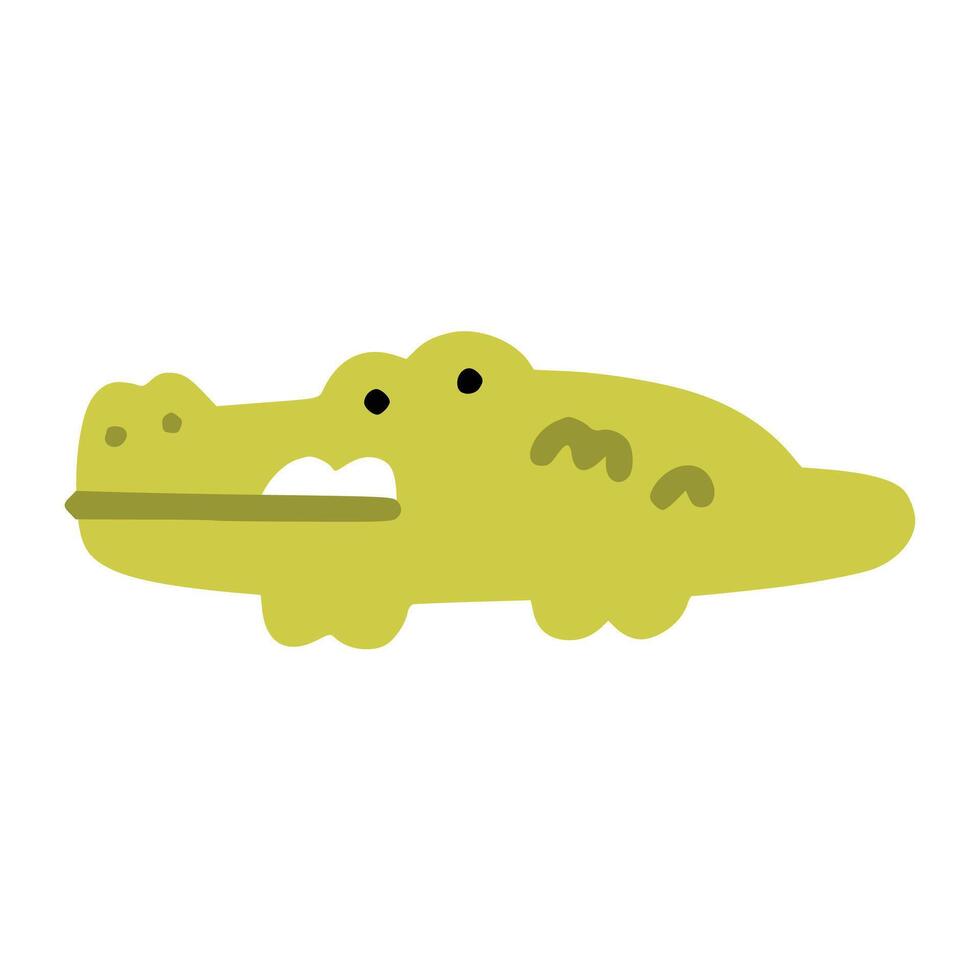 Crocodile with children style vector