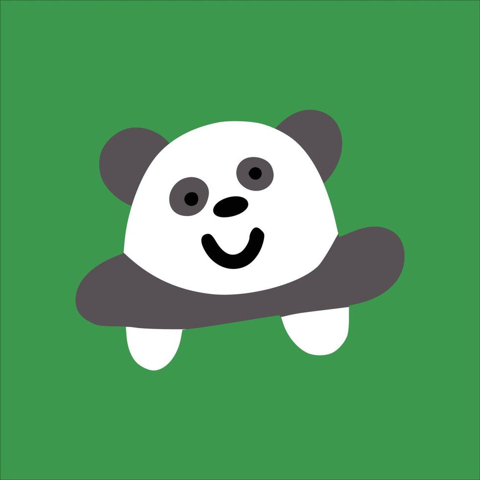 Panda with children style vector