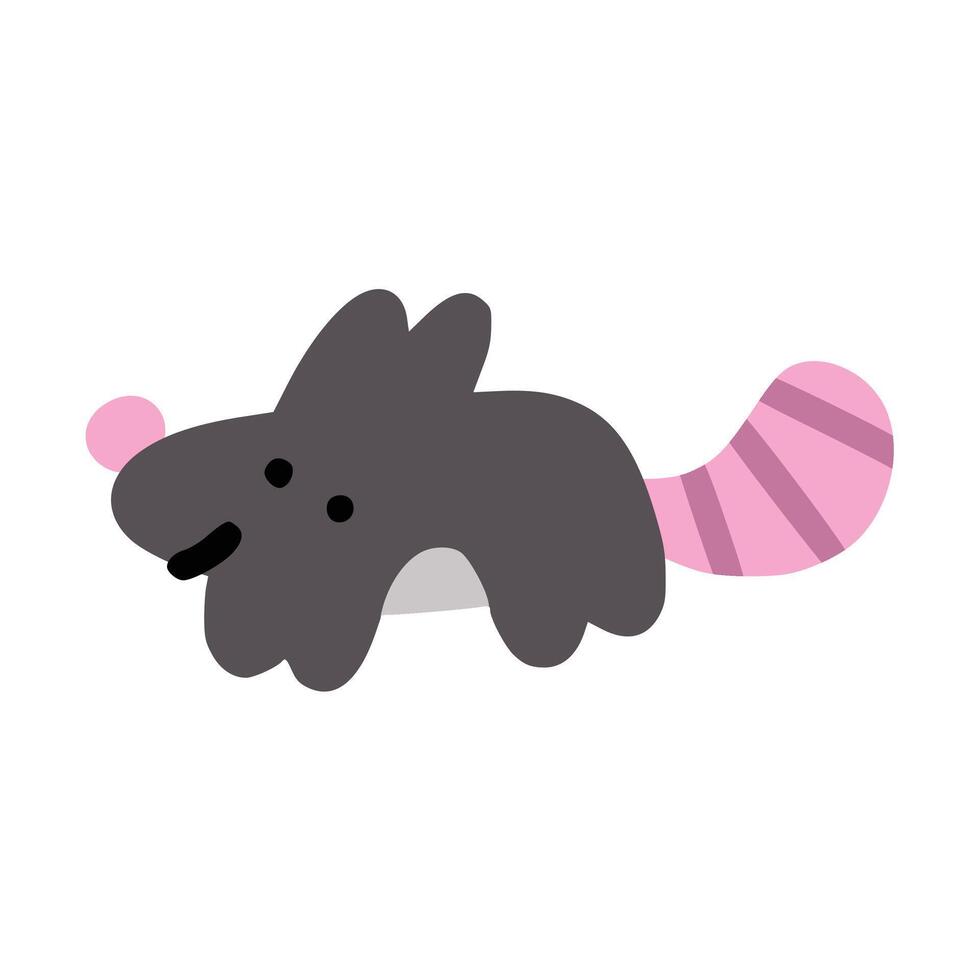 Rat with children style vector
