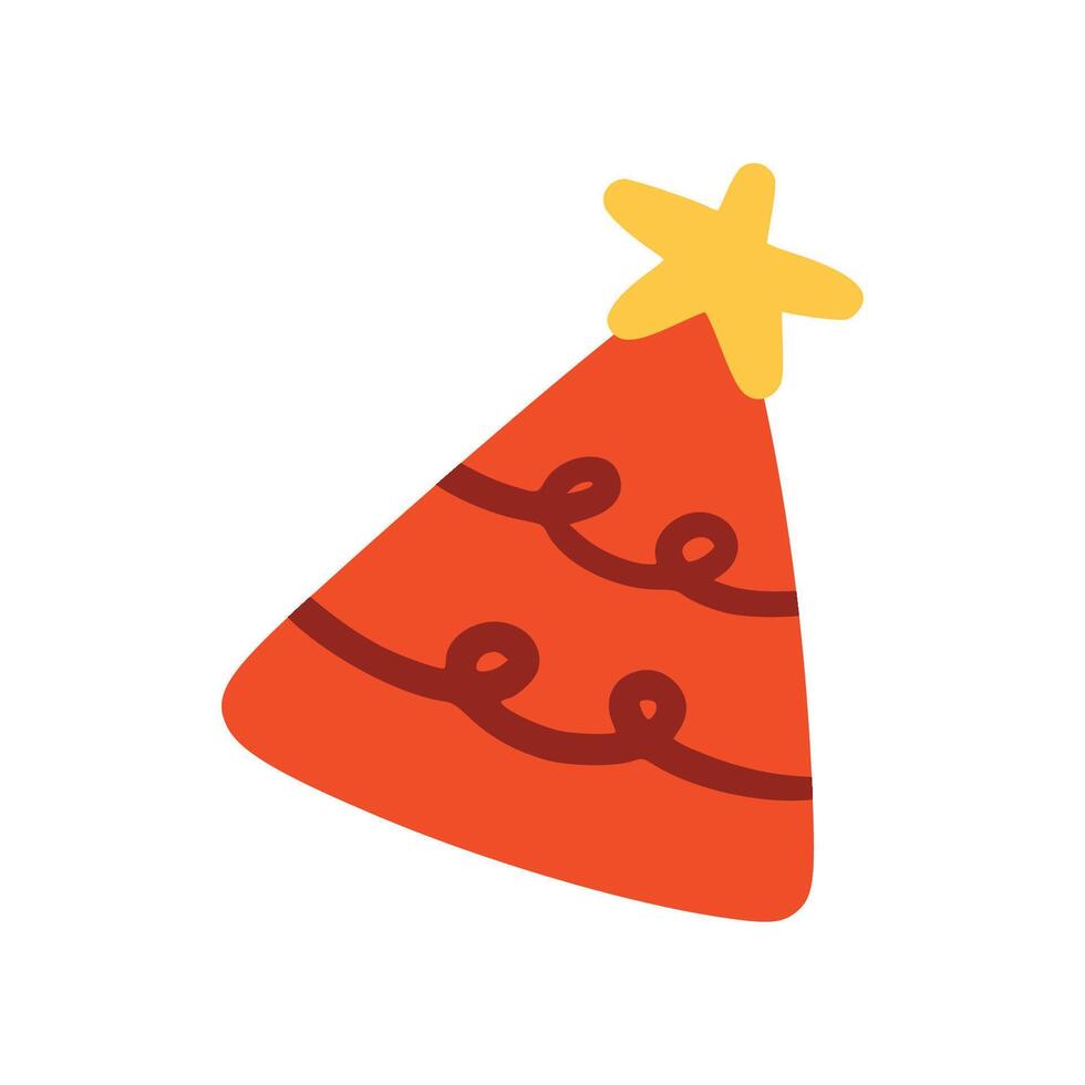 Red party hat with children style vector