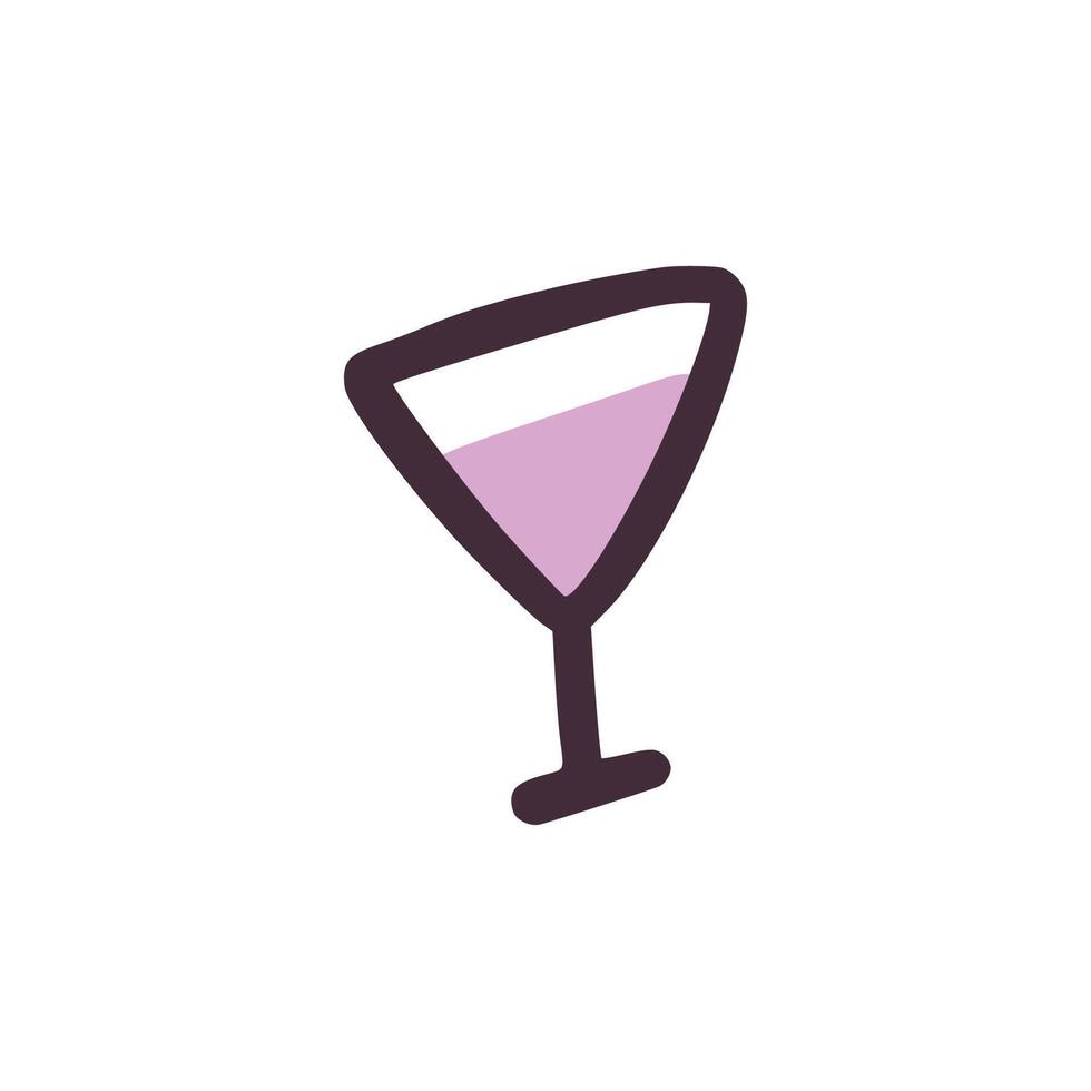 Wine glass party with children style vector