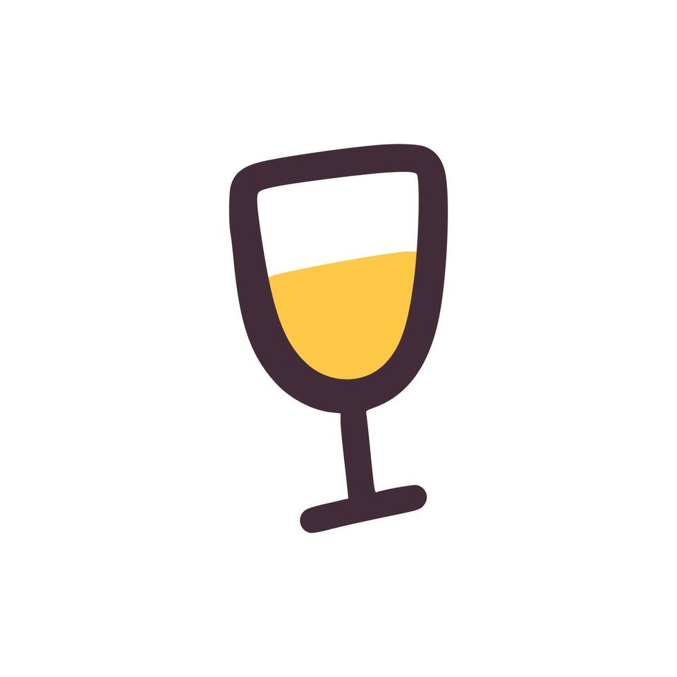 Champagne glass party with children style vector