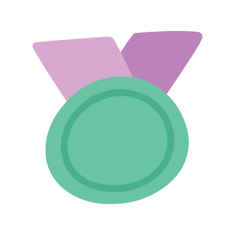 Oval badge with children style vector