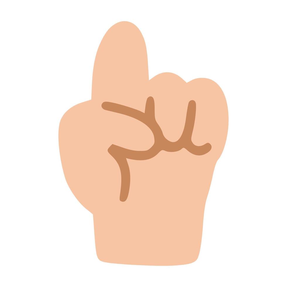 Index finger with children style vector