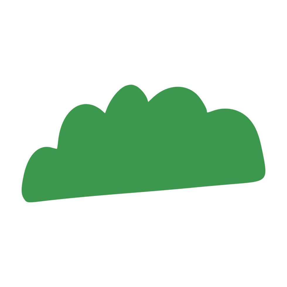 Bush with children style vector