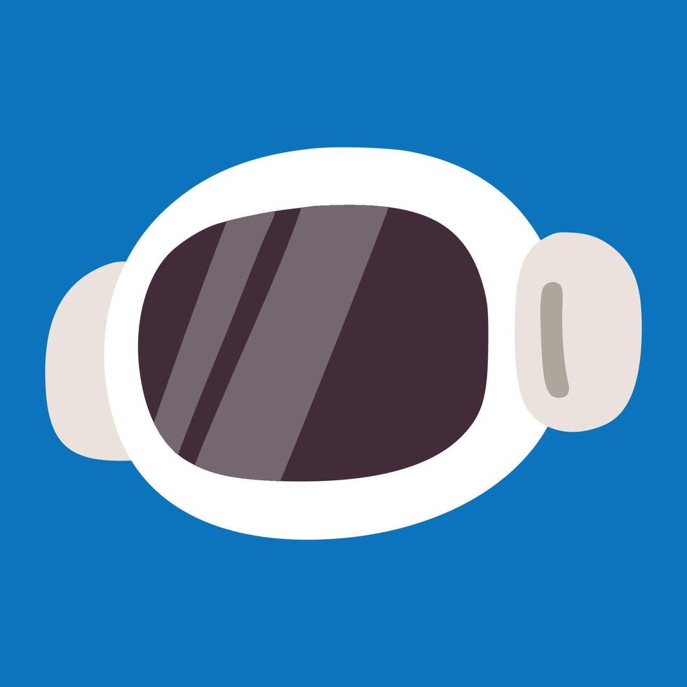 Astronaut head with children style vector